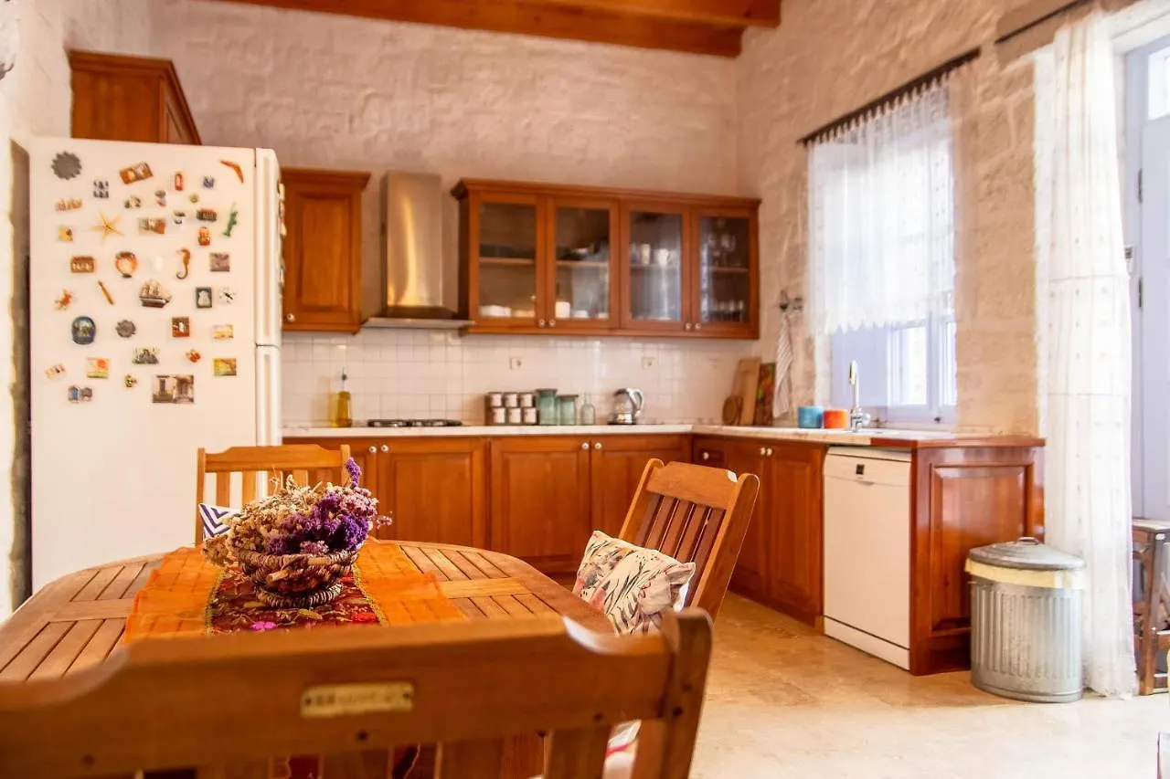 Marvelous Stonehouse With Backyard And Fireplace In Alacati Cesme Apartment
