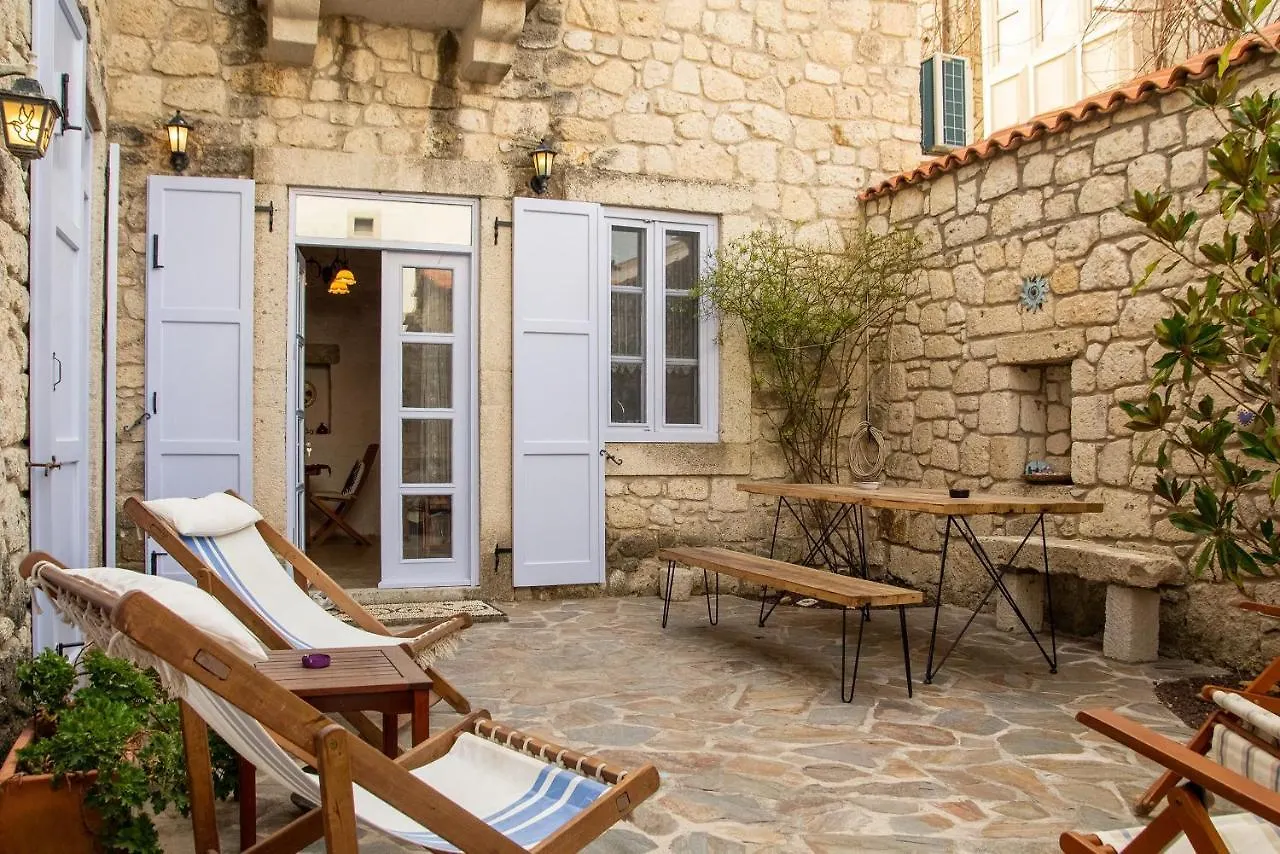Marvelous Stonehouse With Backyard And Fireplace In Alacati Cesme Apartment