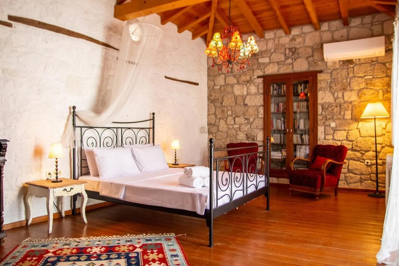 Marvelous Stonehouse With Backyard And Fireplace In Alacati Cesme Apartment